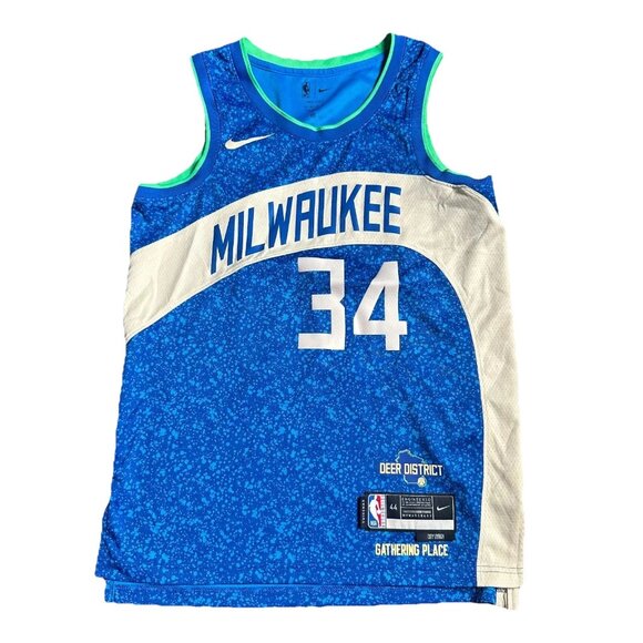 Nike Other - Nike Mens Swingman Milwaukee Bucks Giannis Antetokounmpo City Edition Jersey 44